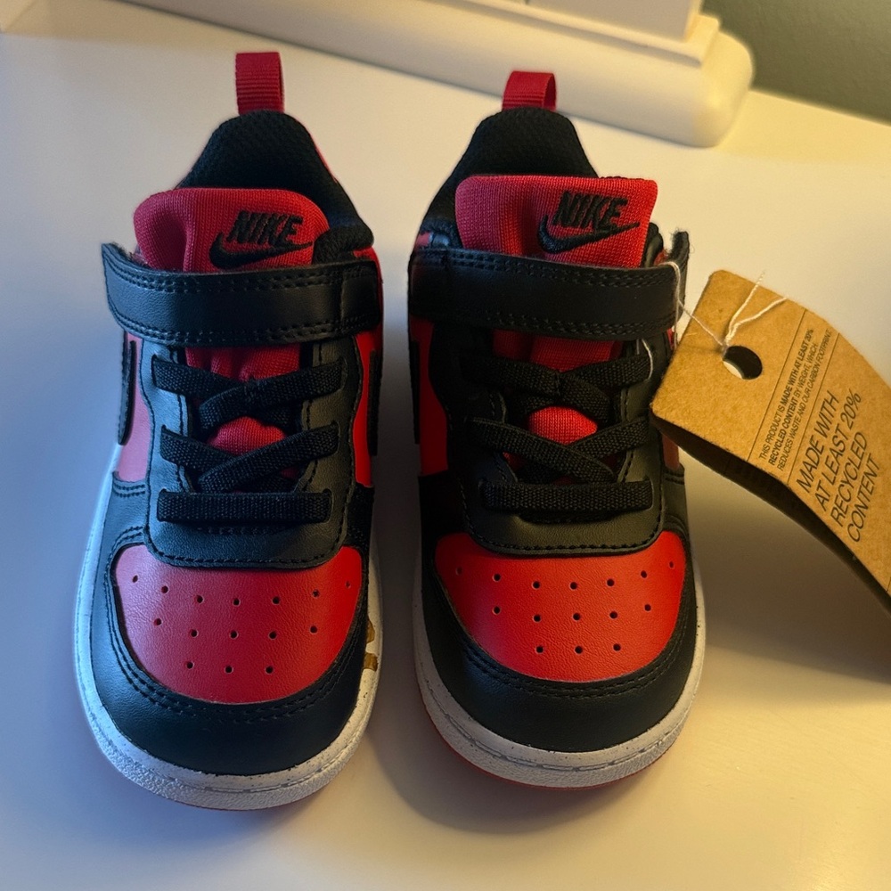 Nike Kids Red and Black Sneakers